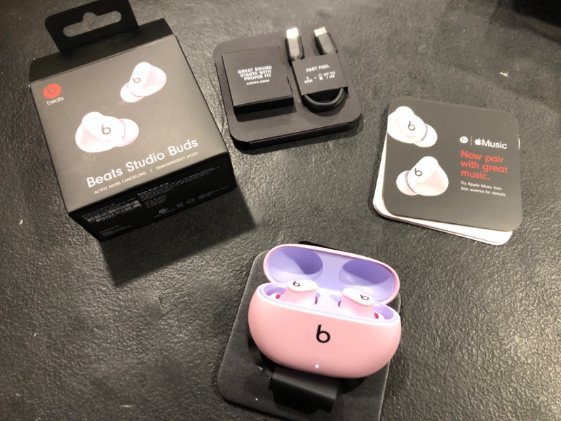 Photo 3 of Beats by Dr. Dre Beats Studio Buds True Wireless Noise Cancelling Earbuds, Pink