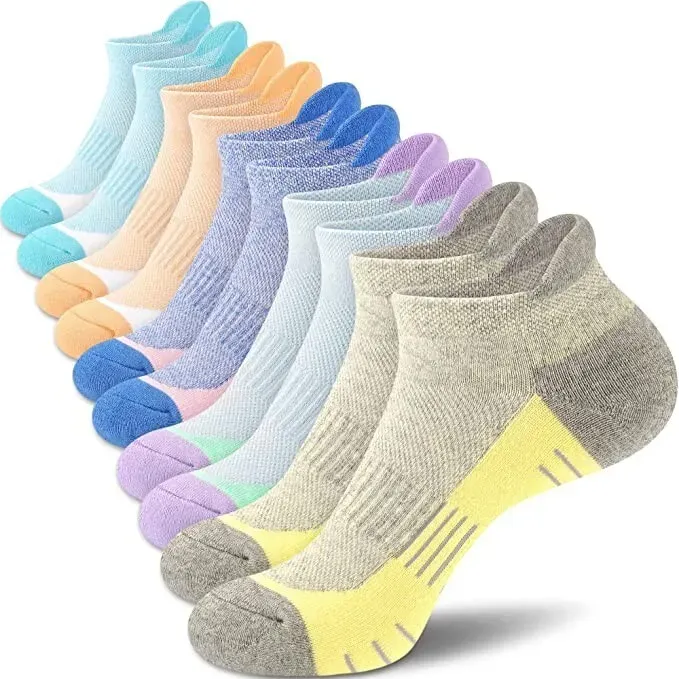 Photo 1 of Ankle Socks Women Athletic No Show Socks Running Hiking Cushioned 5-Pair