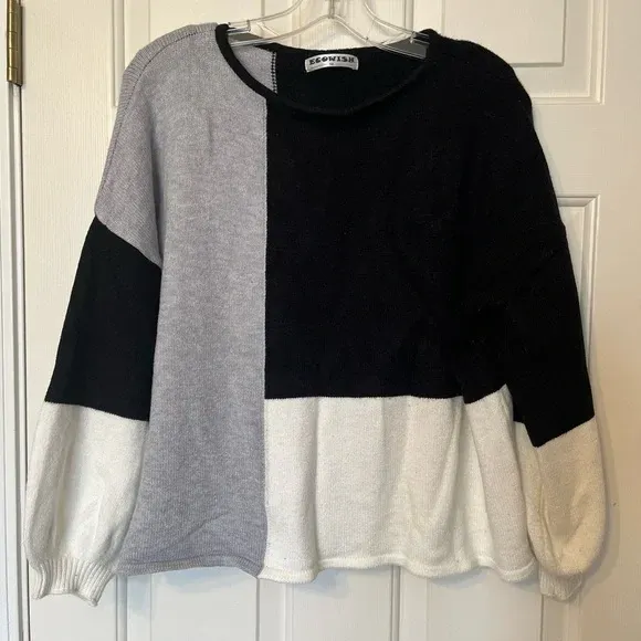 Photo 1 of (XXL) Ecowish Color Block Sweater