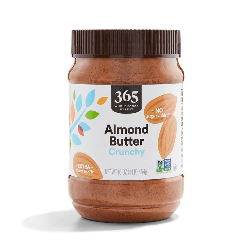 Photo 1 of 365 by Whole Foods Market, Crunchy Almond Butter, 16 Ounce EXP 04/04/2024