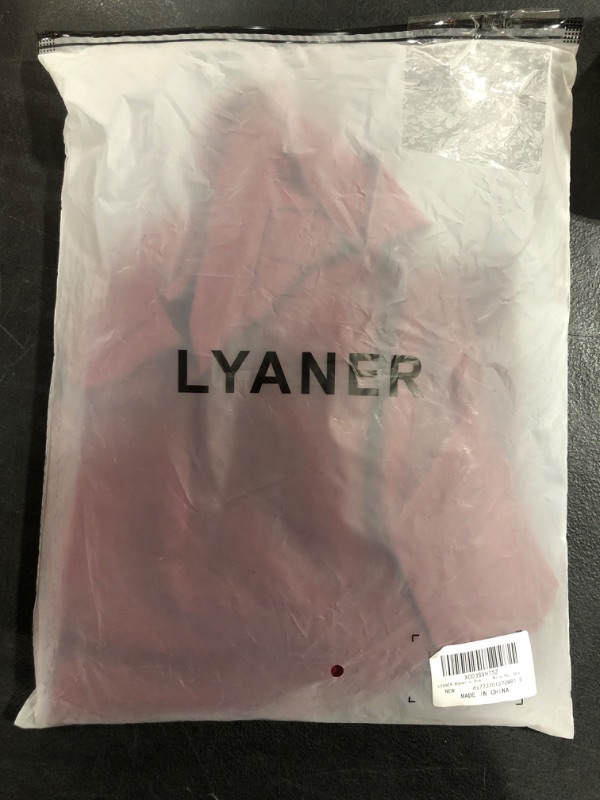 Photo 2 of (S) LYANER Women's One Shoulder Wrap Ruffle Short Sleeve Cocktail Sexy Mini Dress Small Wine Red
