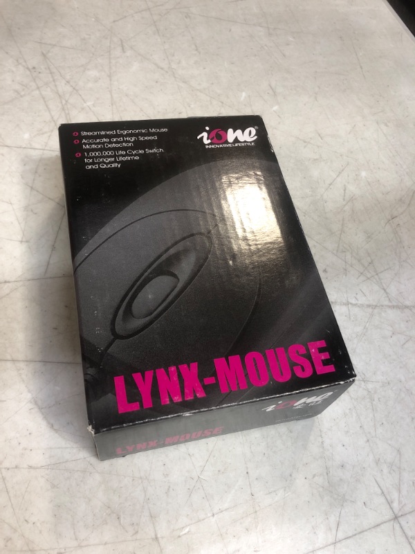 Photo 2 of Ione Lynx M9 USB+PS/2 Optical Mouse Plug & Play Scroll Wheel