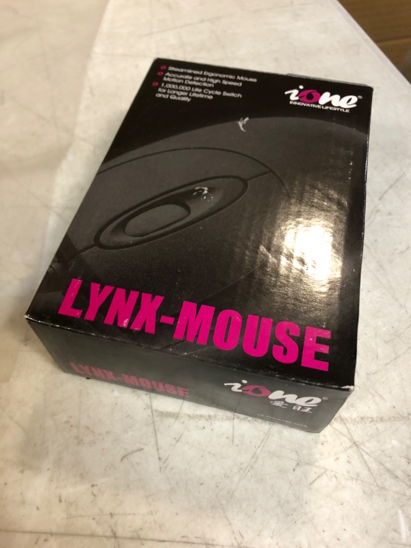 Photo 2 of Ione Lynx M9 USB+PS/2 Optical Mouse Plug & Play Scroll Wheel