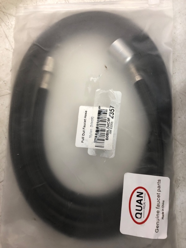 Photo 1 of pull down kitchen faucet sprayer hose replacement,pull down kitchen faucet hose replacement,pull out faucet hose replacement M15*1mm X G1/2 X 150cm Nylon Black - Non Universal Nylon Hose Black