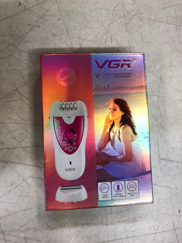 Photo 2 of Electric Epilator Women Facial Hair Removal Removal Electric Depilator Female Hair Body Chin Underarm Arm Leg