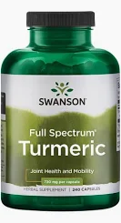 Photo 1 of exp date 02/2026---Swanson Full Spectrum Turmeric (Curcumin) - Joint Health, Digestion, and Liver Support Supplement - Curcuma Longa - 240 Capsules 