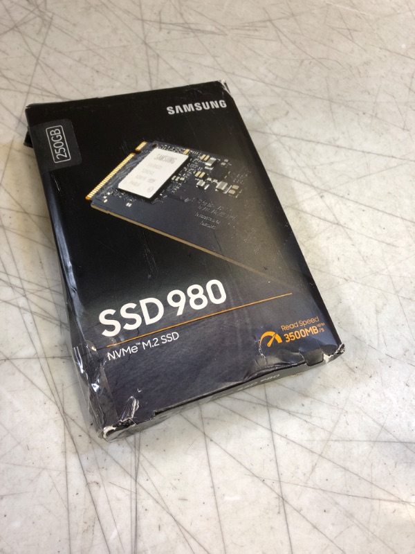 Photo 2 of SAMSUNG 980 SSD 250GB PCle 3.0x4, NVMe M.2 2280, Internal Solid State Drive, Storage for PC, Laptops, Gaming and More, HMB Technology, Intelligent Turbowrite, Speeds up-to 3,500MB/s, MZ-V8V250B/A