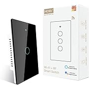 Photo 1 of MOES Touch Wall Single Live Wire Smart Switch?No Neutral Wire Needed, 2.4GHz WiFi RF433 Light Switch Works with Smart Life/Tuya App