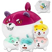 Photo 1 of 5PCS Corgi Dog Plush Pillow - 16'' Corgi Stuffed Animal Mommy with 4 Baby - Soft Puppy Surprise Plush Toy Doll - Great Hugging Pillow Gift for Boys and Girls