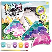 Photo 1 of Eduzoo Paint Your Own Stepping Stone - Art and Craft Painting Kit, DIY Garden Stone, Mosaic Rainbow Stepping Stone, Unicorn