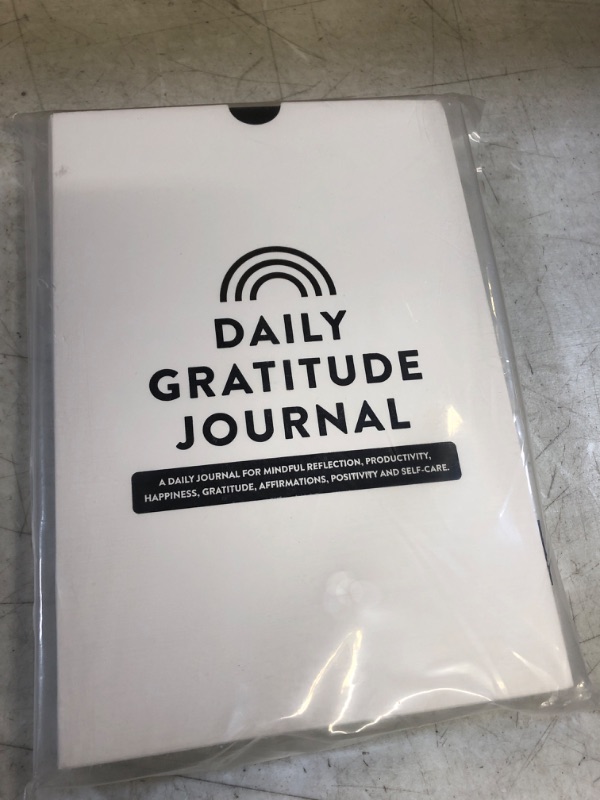 Photo 2 of Daily Gratitude Journal - Mindful Reflection, Productivity, Happiness, Gratitude, Affirmations, Positivity and Self-Care - Start Any Time Undated Daily Guide Planner with Prompts (Black)