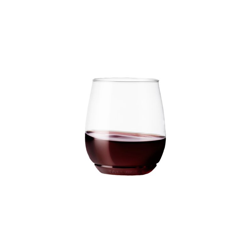 Photo 1 of TOSSWARE Clear Plastic 14 Oz Vino Wine Glass Set of 12
