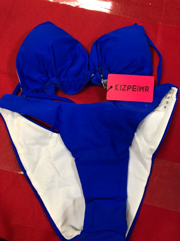 Photo 1 of 2PC BLUE BIKINI MED