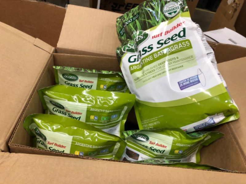 Photo 1 of 6bags----Scotts Turf Builder Grass Seed Argentine Bahiagrass, Excellent Heat & Drought Resistance, 5 lbs. 5 lb.