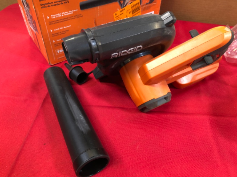 Photo 2 of 18V Lithium-Ion Cordless Compact Jobsite Blower with Inflator/Deflator Nozzle