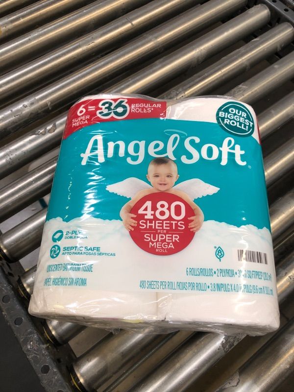 Photo 2 of Barcode for Angel Soft Toilet Paper, 6 Super Mega Rolls 36 Regular Rolls
