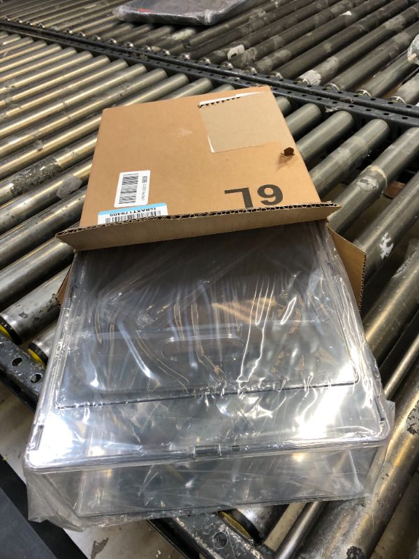 Photo 1 of Refrigerator Organizer Bins with Pull-out Drawer, Large Stackable Fridge Drawer Organizer Set with Handle, BPA-free Drawable Clear Storage Cases for Freezer, Cabinet, Kitchen, Pantry Organization Drawer Set(1 L)