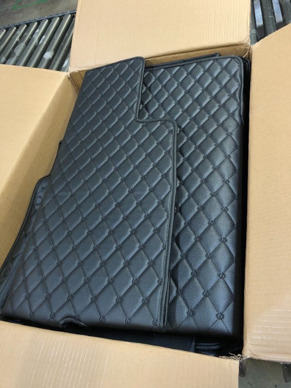 Photo 4 of Topfit Tesla Model X 2022 2023 2024 5 Seat Floor Mats Liners All-Weather Waterproof Customized A Whole Set for Tesla Model X Accessories Model X 5 Seat Floor Mats