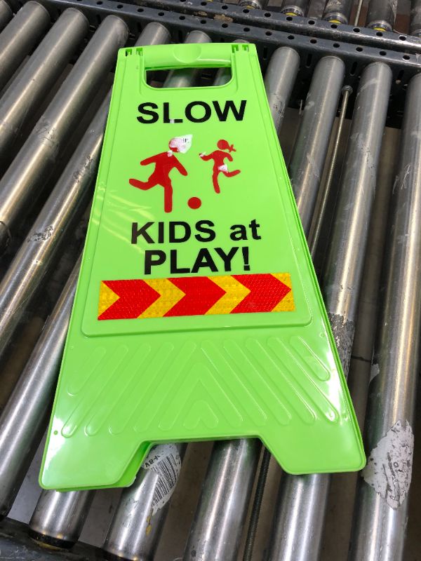 Photo 1 of "SLOW KIDS AT PLAY " SIGN 