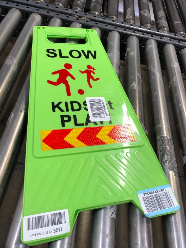 Photo 2 of "SLOW KIDS AT PLAY " SIGN 