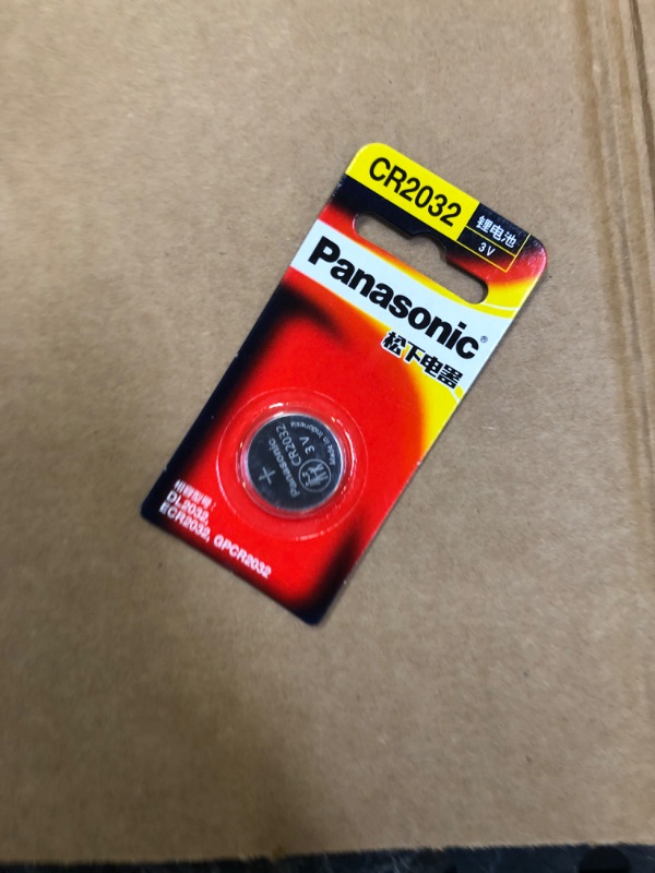 Photo 2 of -Panasonic CR2032 3.0 Volt Long Lasting Lithium Coin Cell Batteries in Child Resistant, Standards Based Packaging, 1-Battery Pack
