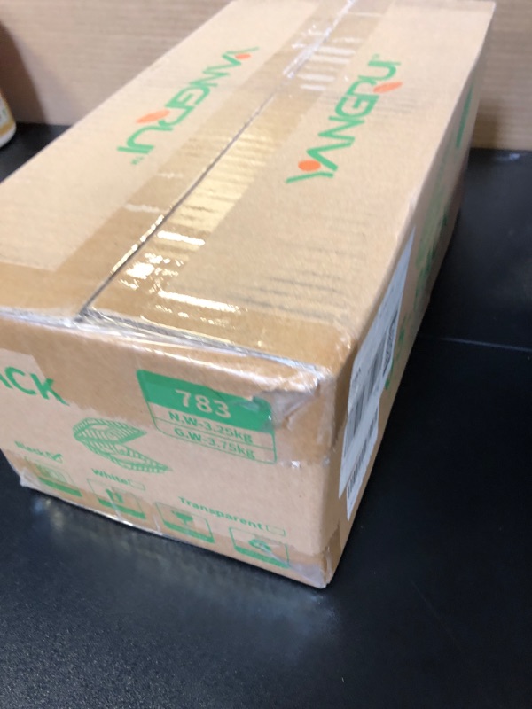 Photo 1 of YANGRUI To Go Containers, 65 Pack 7.8 Inch BPA Free Reusable Black Clamshell Food Containers 30 oz Shrink Wrap 3 Compartment Freezer and Microwave Safe Take Out Containers