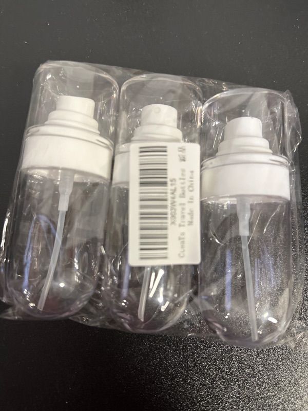 Photo 1 of CteaTs Travel Spray Bottle 3 Pack 3.4oz/100ml Small Spray Bottles TSA Approved Travel Size Bottles Leak Proof Mini Spray Bottles with Fine Mist