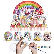 Photo 1 of Anditoy Paint Your Own Unicorn Easter Eggs Crafts Kit for Kids Boys Girls Easter Basket Stuffers Gifts Party Favors