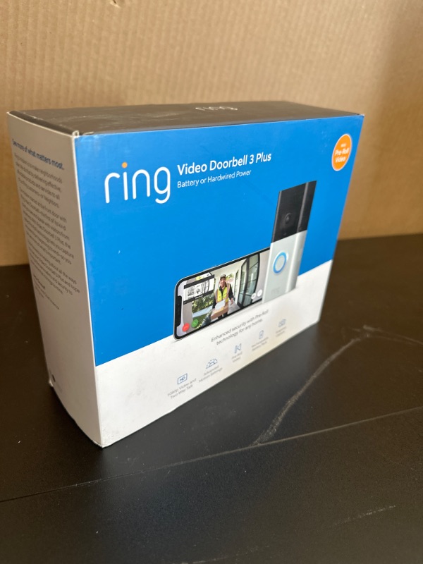 Photo 2 of Ring Video Doorbell 3 Plus---factory sealed