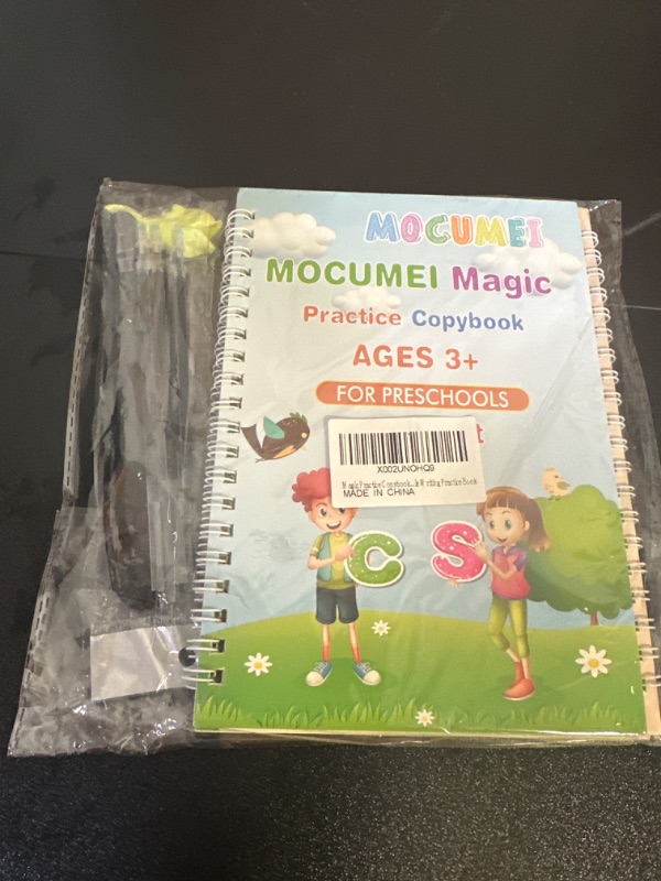 Photo 2 of MOCUMEI Magic Reusable Copybook for Kids-Practice Copybook for Age 3-5 Calligraphy Simple Hand Lettering-Reusable Writing Practice Book Style 2