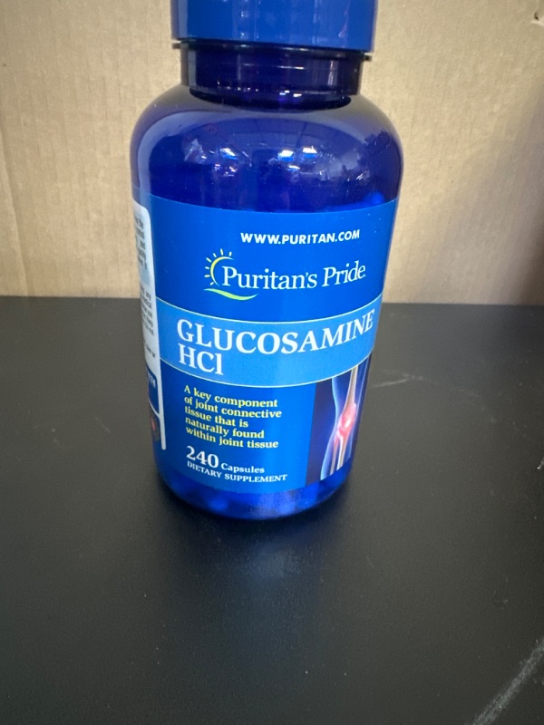 Photo 2 of exp date 04/2026--Glucosamine HCI 680 Mg, Ideal Supplement for Joint and Cartilage Health, 240 Count by Puritan's Pride