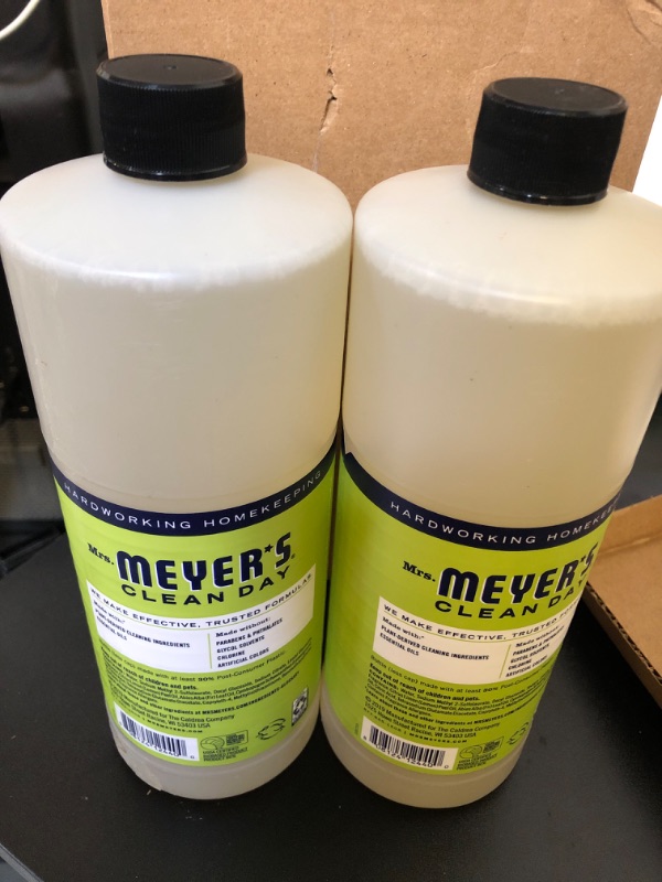 Photo 1 of 2Pack  Mrs. Meyer's Multi-Surface Cleaner Concentrate, Use to Clean Floors, Tile, Counters, Lemon Verbena, 32 fl. oz