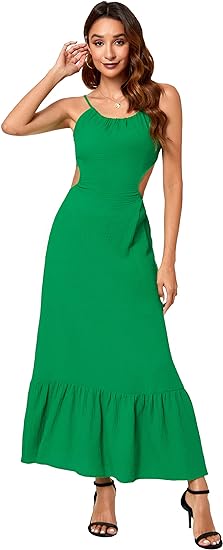 Photo 1 of AIGEMAN WOMENS HALTER, DRESS XSMALL, GREEN