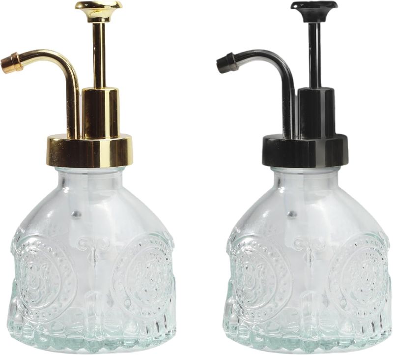 Photo 1 of 
Gorainie Glass Soap Dispenser for Kitchen and Bathroom Countertop,8oz Clear Dish Soap/Hand Soap/Laundry Soap/Lotion Dispenser 2Pack Farmhouse Soap Dispenser