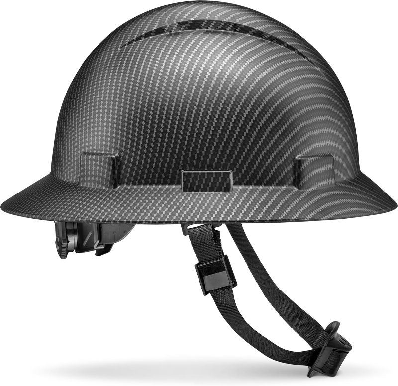 Acerpal Full Brim Non-Vented Carbon Fiber Design, Matte, OSHA ...