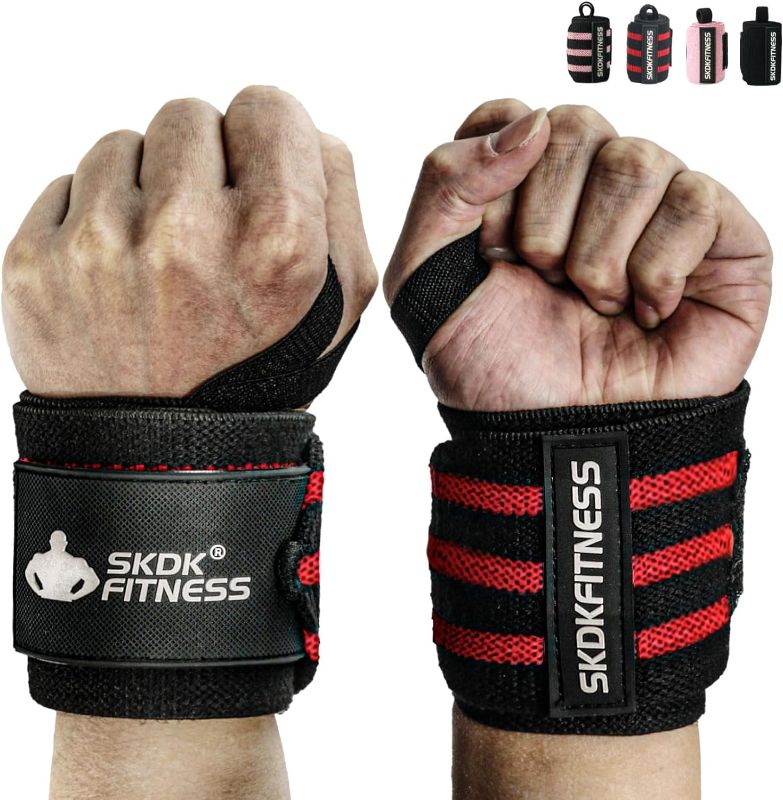 Photo 1 of 
SKDK Wrist Wraps- Wrist Straps for Weightlifting with Thumb Loop,12" 18" 21" Professional Wrist Straps for Wrist Support,Powerlifting,Strength...