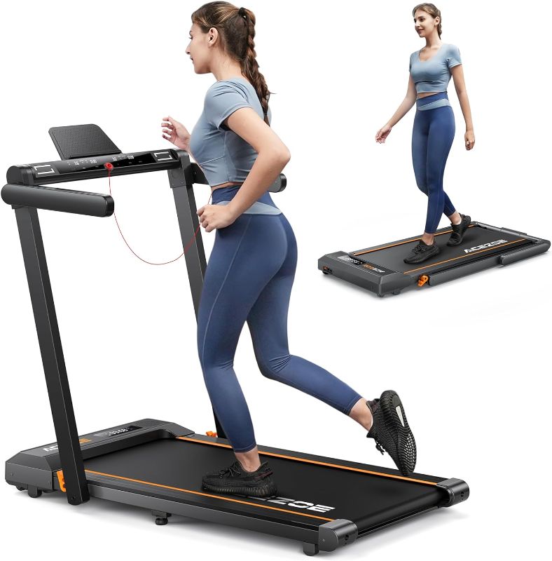 Photo 1 of 2 in 1 Foldable Treadmill for Home, Under Desk Treadmill with 12 HIIT Modes, Workout APPs and Touch Screen, 2.5HP Walking Treadmill for Home Office, 265lbs Capacity, Installation Free
