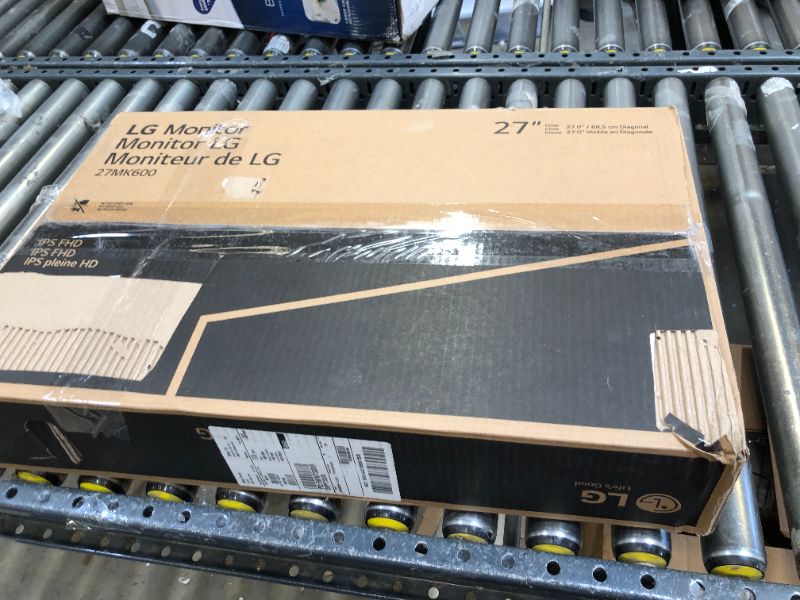 Photo 1 of LG FHD 27-Inch Computer Monitor 27MK600M-B, IPS with AMD FreeSync, Black 27 Inches