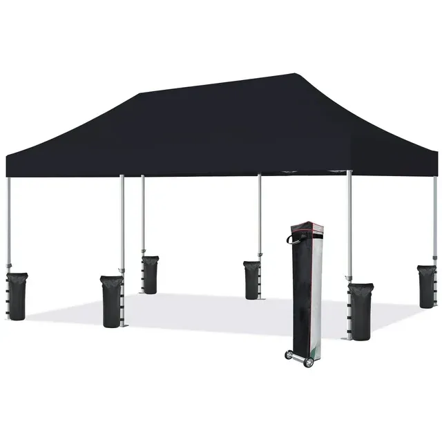 Photo 1 of Eurmax Premium 10'x20' Ez Pop up Canopy Tent Bonus Wheeled Bag