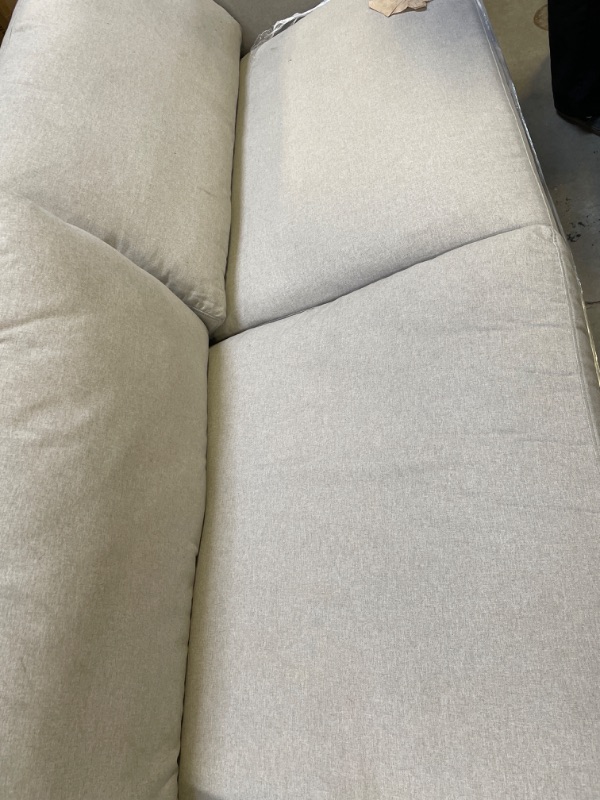 Photo 5 of Amazon Brand – Stone & Beam Balkan Contemporary Rolled-Arm Sofa Couch, 91"W, Light Grey