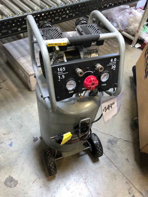 Photo 3 of 20 Gal. Vertical Electric-Powered Silent Air Compressor