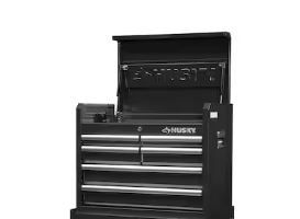 Photo 1 of 27 in. W x 18 in. D Standard Duty 11-Drawer Tool Chest Combo and Top Tool Cabinet Combo in Black--------ONLY THE TOP PIECE 
