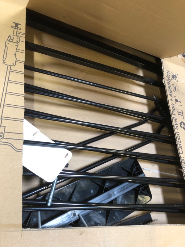 Photo 2 of Extra Wide Baby Gate Black 53-57.5 Inch Wide, Walk Through Pressure Mounted No Drill, Long and Large Tension Gate for Pet and Kids 53-57.5 Inch Black