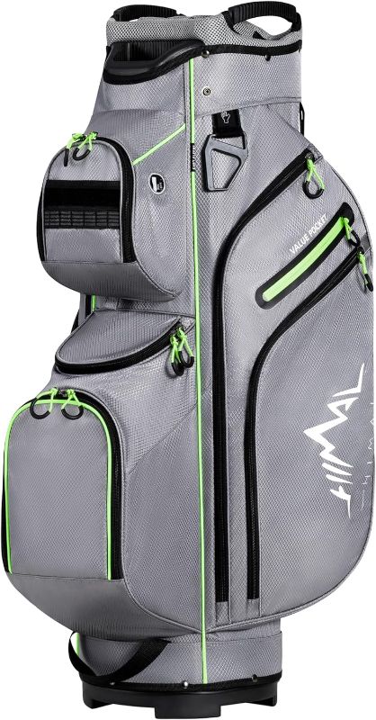 Photo 1 of UNIHIMAL Golf Cart Bag, 15 Way Organizer Divider Top with Handles and Rain Cover
