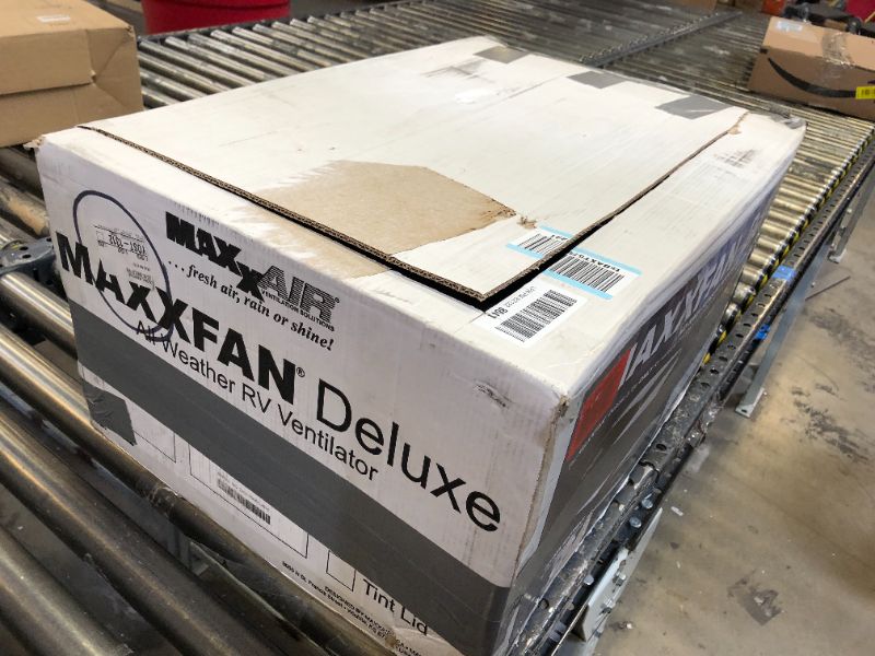 Photo 6 of Maxx Air 0007500K MaxxFan Smoke Grey Deluxe Remote Fan Lid
