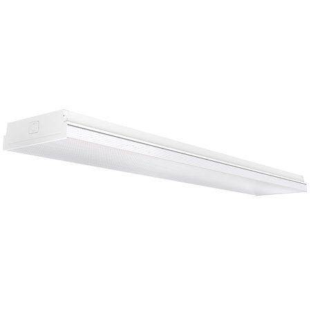 Photo 1 of Sunco Lighting Wraparound 8.5" Wide LED Shop Light, 4 FT, Linkable, 60W, 7200 LM, 5000K Daylight, Integrated LED, Prismatic Lens, Direct Wire, Flush M
