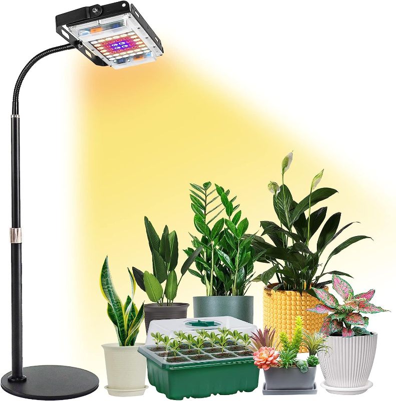 Photo 1 of LBW Grow Light for Indoor Plants, Full Spectrum Desk LED Plant Light, Small Grow Lamp with On/Off Switch, Height Adjustable, Flexible Gooseneck, Ideal for Indoor Growth
