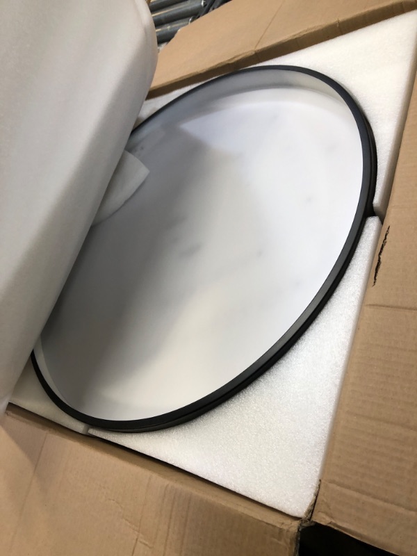 Photo 1 of AHAWILL Flush Mount Led Dimmable Ceiling Light Fixture with Remote Control,23.6 "Wall Mounted Decorative Moon Ceiling Light for Bedrooms and Living Rooms.(50W) 23.6”