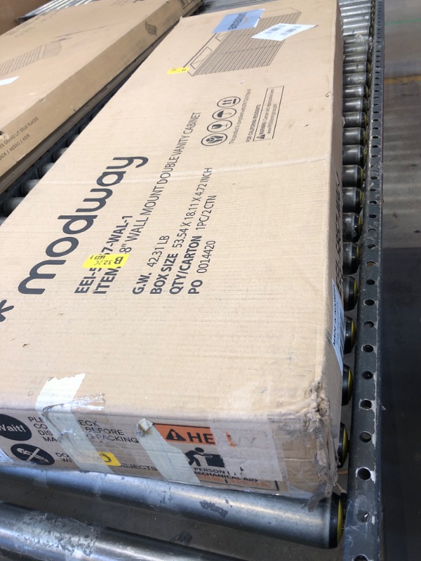 Photo 1 of Factory seal--Modway Render 48" Single Sink Compatible (Not Included) Bathroom Vanity Cabinet in Charcoal Single Sink Charcoal