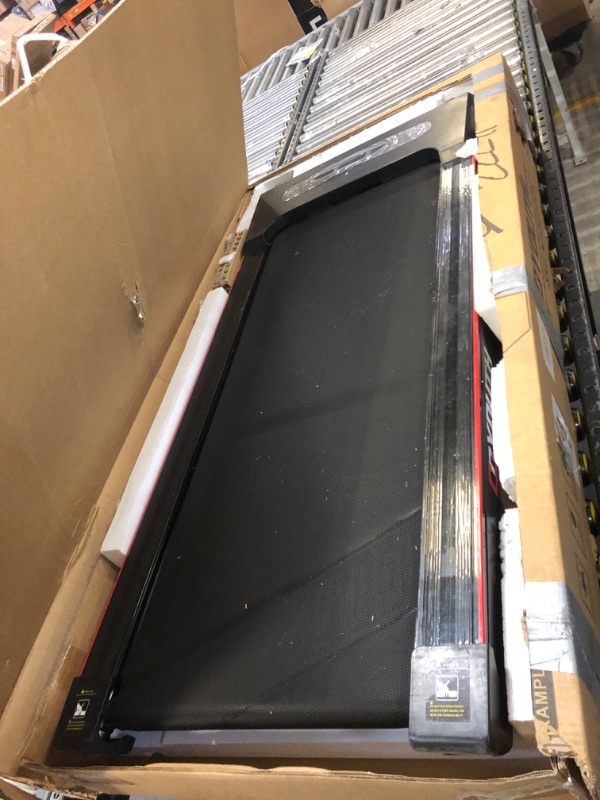 Photo 1 of GOYOUTH 2 in 1 Under Desk Electric Treadmill Motorized Exercise Machine with Wireless Speaker, Remote Control and LED Display, Walking Jogging Machine for Home/Office Use black